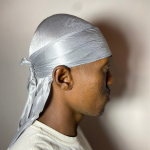 Grey Silky Durag