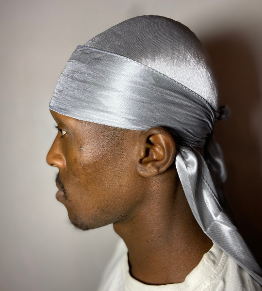 Grey Silky Durag